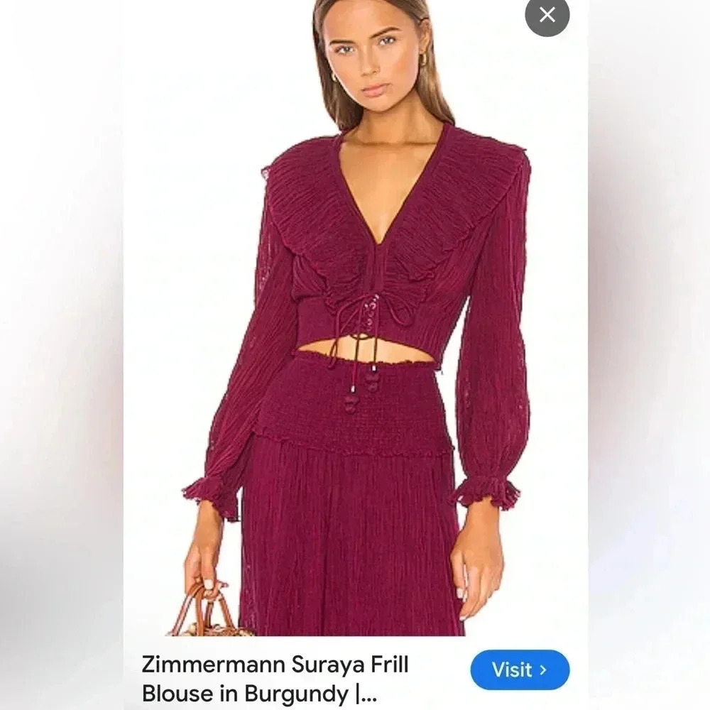 Zimmerman crop top size medium